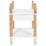 Paris Prix Table De Chevet 1 Tiroir "Crayon" 51cm Blanc