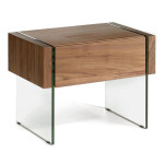 paris prix Table de Chevet 1 Tiroir "Delma" 58cm Naturel