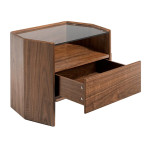 Paris Prix Table De Chevet 1 Tiroir "Hexagonale" 65cm Noyer