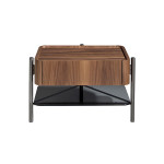 Paris Prix Table De Chevet 1 Tiroir "Margery" 65cm Marron