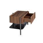 Paris Prix Table De Chevet 1 Tiroir "Margery" 65cm Marron