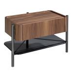 paris prix Table de Chevet 1 Tiroir "Margery" 65cm Marron