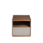 Paris Prix Table De Chevet 1 Tiroir "Nicole" 50cm Gris