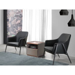 Paris Prix Table De Chevet 1 Tiroir "Nicole" 50cm Gris