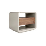 Paris Prix Table De Chevet 1 Tiroir "Nicole" 55cm Gris