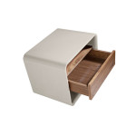 Paris Prix Table De Chevet 1 Tiroir "Nicole" 55cm Gris