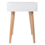 Paris Prix Table De Chevet 1 Tiroir "Pueda" 48cm Blanc