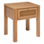 paris prix Table de Chevet 1 Tiroir "Tiria" 52cm Marron