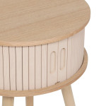 Paris Prix Table De Chevet 2 Portes "Nysos" 54cm Beige
