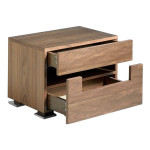 Paris Prix Table De Chevet 2 Tiroirs "Atel" 58cm Naturel