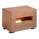 paris prix Table de Chevet 2 Tiroirs "Atel" 58cm Naturel