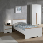 Paris Prix Table De Chevet 2 Tiroirs "London" 48cm Blanc