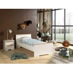 Paris Prix Table De Chevet 2 Tiroirs "London" 48cm Blanc
