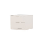 Paris Prix Table De Chevet 2 Tiroirs "Nice" 52cm Beige