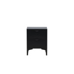 Paris Prix Table De Chevet 2 Tiroirs "Piring" 59cm Noir