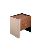 Paris Prix Table De Chevet 2 Tiroirs "Tisha" 51cm Marron