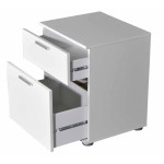 Paris Prix Table De Chevet 2 Tiroirs "Vyza" 53cm Blanc