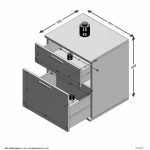 Paris Prix Table De Chevet 2 Tiroirs "Vyza" 53cm Blanc