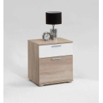 Paris Prix Table De Chevet 2 Tiroirs "Vyza" 53cm Naturel