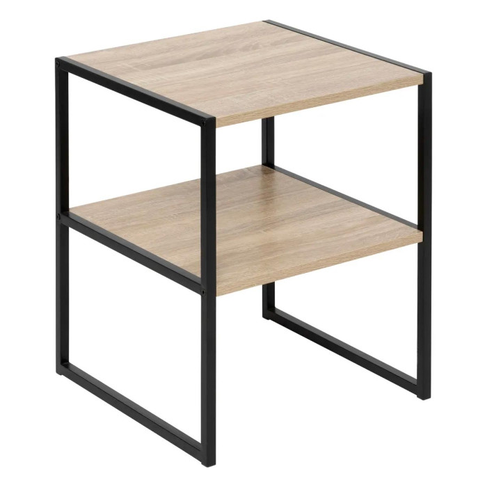 Paris Prix Table De Chevet Avec Étagère "Aliaj" 50cm Naturel