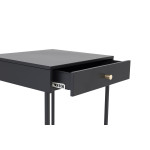 Paris Prix Table De Chevet Avec Tiroir "Bakal" 50cm Noir