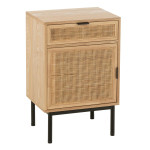 paris prix Table de Chevet Cannage "Kory" 70cm Naturel