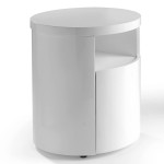 Paris Prix Table De Chevet Design 1 Tiroir "Palmi" 48cm Blanc