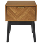 Paris Prix Table De Chevet Design "Felix" 50cm Marron