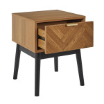 Paris Prix Table De Chevet Design "Felix" 50cm Marron