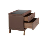 Paris Prix Table De Chevet Design "Nettie" 60cm Marron