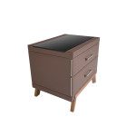 Paris Prix Table De Chevet Design "Nettie" 60cm Marron