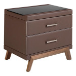 paris prix Table de Chevet Design "Nettie" 60cm Marron
