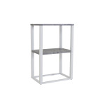 Paris Prix Table De Chevet Double "Rise" 70cm Gris & Blanc