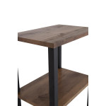 Paris Prix Table De Chevet Double "Rise" 70cm Naturel & Noir