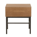 Paris Prix Table De Chevet En Bois "Guiseppe" 51cm Naturel