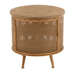 paris prix Table de Chevet en Bois "Lisea" 60cm Marron