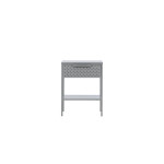 Paris Prix Table De Chevet En Métal "Sacramento" 52cm Gris Clair