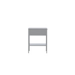 Paris Prix Table De Chevet En Métal "Sacramento" 52cm Gris Clair