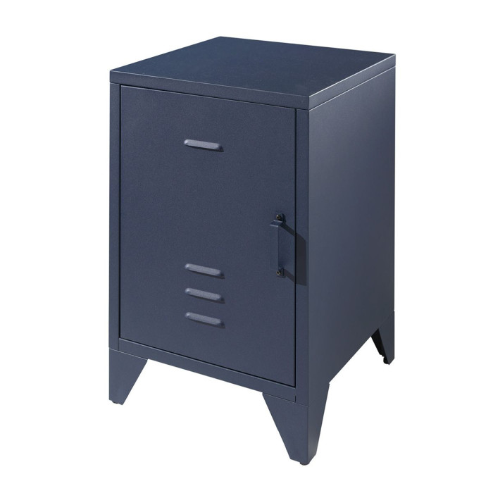 Paris Prix Table De Chevet Enfant "Bronxx" 60cm Bleu Mat