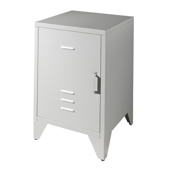 Paris Prix Table De Chevet Enfant "Bronxx" 60cm Gris Mat