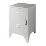 paris prix Table de Chevet Enfant "Bronxx" 60cm Gris Mat