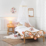 Paris Prix Table De Chevet Enfant "Rotin" 56cm Naturel