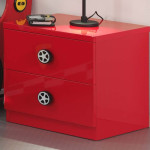 Paris Prix Table De Chevet Enfant Voiture "Monza" 50cm Rouge
