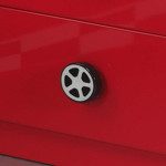 Paris Prix Table De Chevet Enfant Voiture "Monza" 50cm Rouge