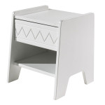 paris prix Table de Chevet Enfant "Wynnie" 45cm Blanc