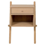 paris prix Table de Chevet Murale 1 Tiroir "Wiru" 70cm Chêne