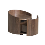 Paris Prix Table De Chevet Ronde 1 Tiroir "Agnes" 53cm Marron