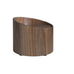 Paris Prix Table De Chevet Ronde 1 Tiroir "Agnes" 53cm Marron