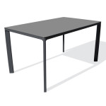 paris prix Table de Jardin 6 Places "Meet" 160cm Gris Anthracite