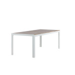 Paris Prix Table De Jardin En Bois "Acacia" 200cm Naturel & Blanc
